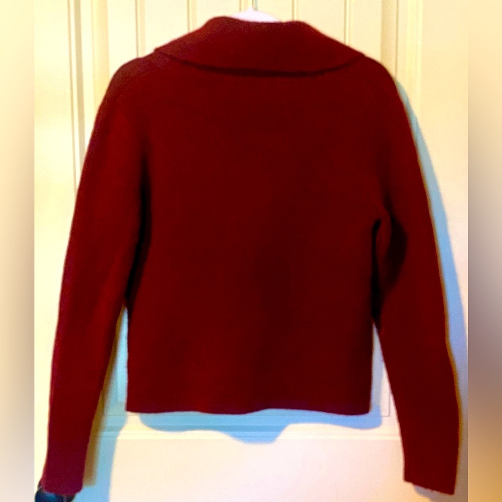 Fenn Wright Manson Maroon/Red Button-Down Blazer … - image 4